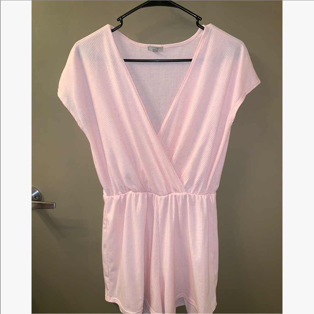 Urban Outfitters Ecoté Pink Ribber Romper